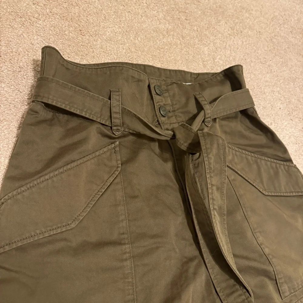 Rag & Bone Field Cargo Short Size 26 Dark Olive Green Belted Shorts - Picture 3 of 8
